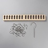 Rectangle Wood Belt Storage Rack AJEW-WH0561-72-1