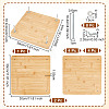 Wooden Book Binding Spacer Tools AJEW-WH0270-240-2