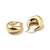 Rack Plating Brass Chunky Hoop Earrings for Women X-EJEW-G288-35B-G-2