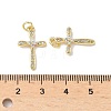 Brass Micro Pave Cubic Zirconia Pendants KK-Q068-49C-G-3