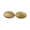 Two Tone Wood Grain Frosted Imitation Leather Style Resin Cabochons LS-RESI-G053-01C-2