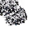 Opaque & Transparent Inside Colours 6/0 Glass Seed Beads SEED-F004-4mm-01-1