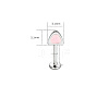 316L Surgical Stainless Steel Enamel Pink Cat Ear Shaped Cartilage Earrings for Women FS-WGA9D26-03-1
