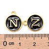 Golden Plated Alloy Charms X-ENAM-S118-02N-3