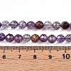 Natural Purple Lodolite Quartz/Purple Phantom Quartz Beads Strands G-T140-21A-5