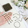 100Pcs Iron Ball Chains with Connectors IFIN-SP0001-67AB-3