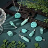 SUNNYCLUE 20Pcs 5 Style Dyed Synthetic Turquoise Pendants G-SC0001-76-5