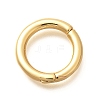 Rack Plating Ring Brass Spring Gate Clasps KK-M309-36G-1