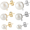 304 Stainless Steel Stud Earring Findings EJEW-SP0001-17A-7