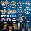 SUNNYCLUE DIY Star Sun Earring Making Kits DIY-SC0020-27-2