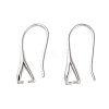 Rhomdium Plated 925 Sterling Silver Earring Hooks STER-NH0001-71A-P-1