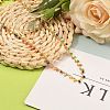 Brass Handmade Glass Beaded   Necklaces NJEW-JN03135-02-4