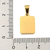 PVD Vacuum Plating 304 Stainless Steel Pave Natural White Shell Pendants STAS-S130-03G-U-3