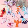 SUNNYCLUE DIY Ocean Theme Keychain Making Kit DIY-SC0023-51-4