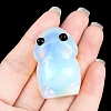 Synthetic Opalite Carved Frog with Eye Figurines PW-WG73755-15-1