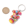 ABS Plastic Waxberry Pendant Keychains KEYC-JKC01044-3