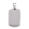 201 Stainless Steel Stamping Blank Tag Pendants STAS-O044-01-122-3