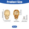 50Pcs Skull Alloy Rivets FIND-CA0011-72B-G-2