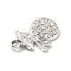 Alloy Rhinestone Pendants ALRI-C007-41P-4