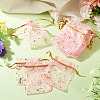 30Pcs Gold Stamping Moon Star Organza Drawstring Gift Bags ABAG-TA0002-21G-5