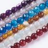 Natural Agate Beads Strands G-G580-4mm-M-1