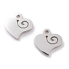 Non-Tarnish 304 Stainless Steel Charms STAS-Y002-02P-1