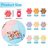 90Pcs 9 Colors Opaque Acrylic European Beads SACR-TA0001-30-4