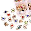80Pcs 4 Style Rack Plating Eco-Friendly Iron Charms IFIN-YW0001-28-5
