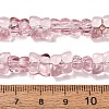 Transparent Glass Beads Strands GL-CBAAE04-01A-2