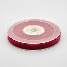 Polyester Velvet Ribbon for Gift Packing and Festival Decoration SRIB-M001-10mm-260