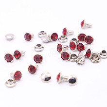 Brass Rhinestone Rivets KK-WH0035-12A