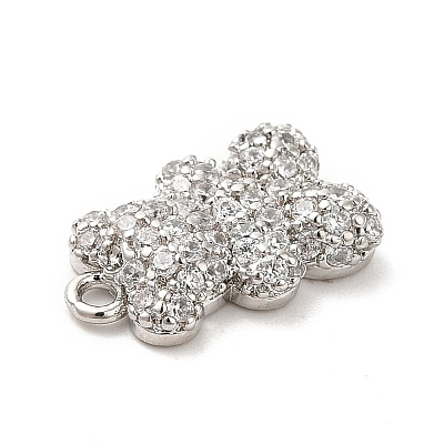 Brass Micro Pave Cubic Zirconia Pendants KK-Q772-05P-1
