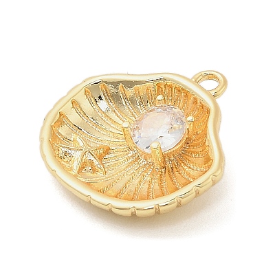 Brass Micro Pave Cubic Zirconia Pendants LS-KK-I380-22G-1