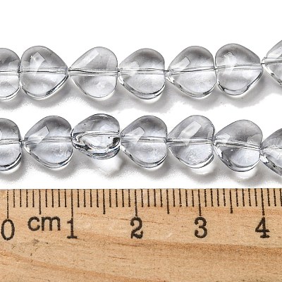 Baking Paint Transparent Glass Beads Strands DGLA-A08-T8mm-KD04-1