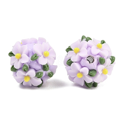 Handmade Polymer Clay Beads CLAY-H009-02E-1