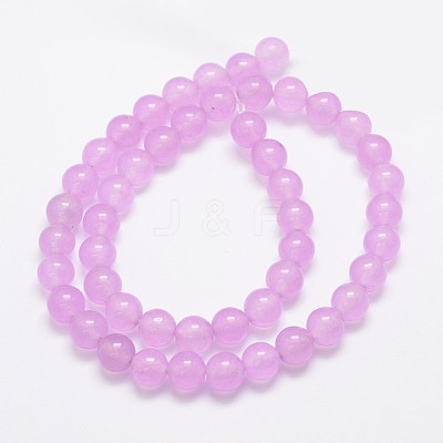 Natural & Dyed Malaysia Jade Bead Strands G-A146-8mm-A17-1