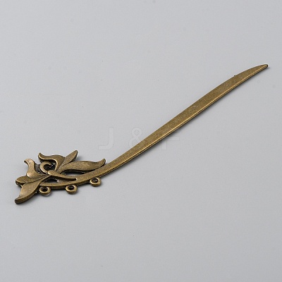 Alloy Lotus Hair Sticks MRMJ-WH0077-101B-1