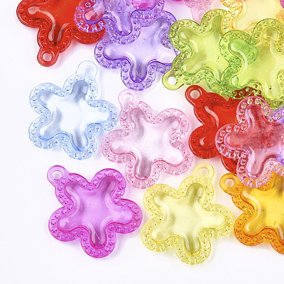 Transparent Acrylic Pendants TACR-S133-078-1