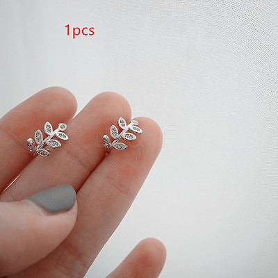 Alloy Leaf Cuff Earrings WG3D3A6-02-1