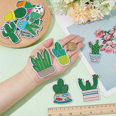 15Pcs Computerized Embroidery Cloth Iron on/Sew on Patches DIY-WR0005-15-1