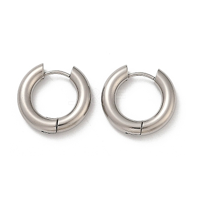 202 Stainless Steel Polishing Hoop Earrings EJEW-M106-02P-02-1
