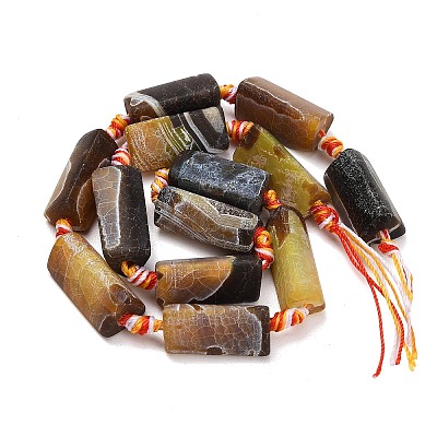 Natural Weathered Agate Beads Strands G-A321-F02-01A-1