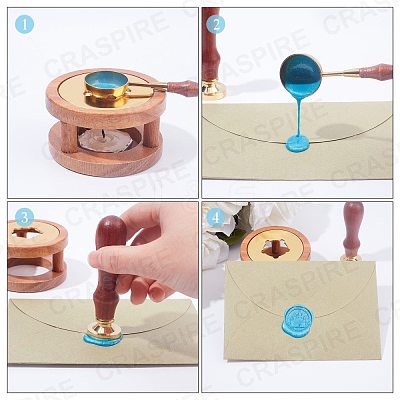 DIY Wax Seal Wax Sealing Stamps Tools Sets DIY-CP0002-83-1