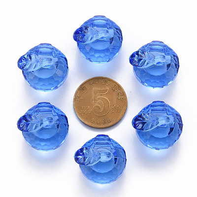 Transparent Acrylic Pendants TACR-T024-05B-940-1