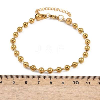 4Pcs 304 Stainless Steel Chain Bracelets & Cuff Bangles Sets for Women Men BJEW-F505-02G-1