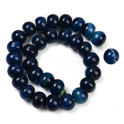 Dyed Natural Agate Beads Strands G-U030-A01-01-1