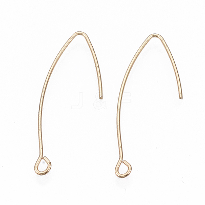 Brass Earring Hooks KK-N231-08-NF-1