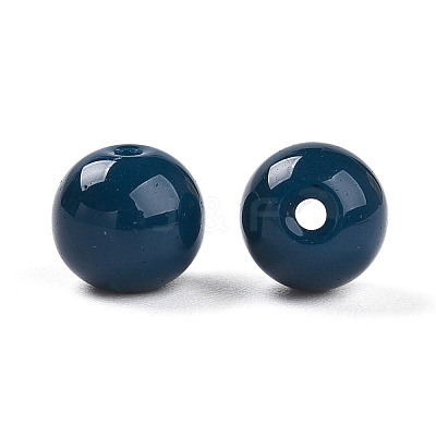 Opaque Solid Color Glass Beads X1-GLAA-N007-8mm-A06-1