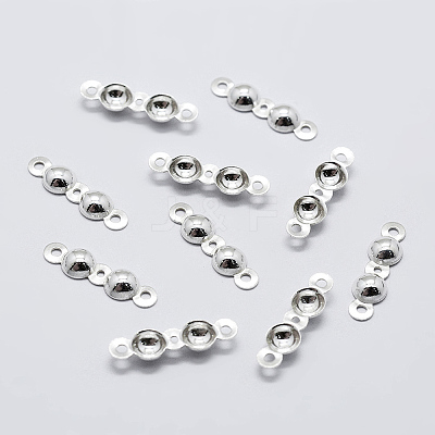 925 Sterling Silver Bead Tips Knot Covers STER-K167-002D-S-1