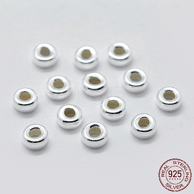 925 Sterling Silver Spacer Beads STER-K171-39S-06-1